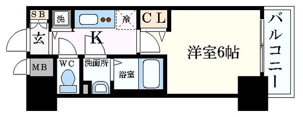 玉川駅 徒歩1分 2階の物件間取画像